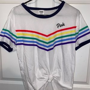 PINK brand rainbow t-shirt